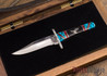 Bear & Son Cutlery: David Yellowhorse Custom - Sacred Eagle Bowie Serial #016
