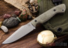 D. Tope Knives: Ramped TDC - Green Canvas Micarta - Black Liners - Bead Blasted