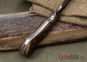 Lon Humphrey Knives: Bridger - Big Leaf Maple Burl - White Liners - 060637
