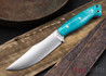 Cross Knives: Modified U.P. Skinner - Turquoise Lizardskin - Blue Liners - CK18GD007