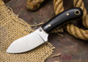 L.T. Wright Knives: Lil Muk - O1 Steel - Black Micarta - Yellow Liners