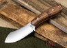 Cross Knives: Lil Muk - Curly Koa - Red Liners - Mosaic Pins