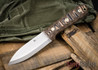 L.T. Wright Knives: Genesis - Scandi Grind - CPM 3V - Coyote & Black Mountain G-10