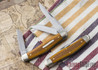 Great Eastern Cutlery: #82 Tidioute - Dixie Stockman - Natural Canvas Micarta