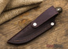 L.T. Wright Knives: Patriot - Green Micarta - Matte - Orange Liners - Flat Ground - A2 Steel