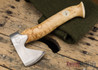 Karesuando Kniven: "Unna Aksu" Hunter's Hatchet - Curly Birch - Stainless Steel - 120