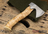 Karesuando Kniven: "Unna Aksu" Hunter's Hatchet - Curly Birch - Stainless Steel - 129