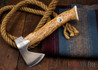 Karesuando Kniven: "Unna Aksu" Hunter's Hatchet - Curly Birch - Stainless Steel - 307