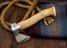 Karesuando Kniven: "Unna Aksu" Hunter's Hatchet - Curly Birch - Stainless Steel - 310