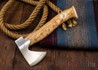 Karesuando Kniven: "Unna Aksu" Hunter's Hatchet - Curly Birch - Stainless Steel - 342