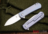Kizer Cutlery: Yorkie - Laconico Design - Titanium Framelock - CPM-S35Vn