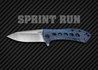 Zero Tolerance: 0801TIBLU - SPRINT RUN - Blue Titanium - M390