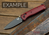 Custom Benchmade Bugout Scales - Red G-10