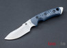 FOBOS: Tier-1 Mini - Gray-Black G10 - Blue Liner - Satin Finish