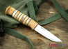 Helle Arv - 3.4" Scandi Knife - Birch / Stacked Leather / Stag Antler 10