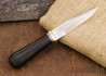 Randall Made Knives: Gambler 5" Stainless Steel - Black Micarta - Brass Hilt