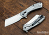 Kershaw Knives: Static - Cleaver Flipper - Gray PVD Handle - KVT Bearings