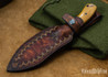 Joe Loui Knives: Nessmuk - Antique Micarta - 1084 Steel - #01