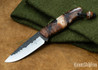 Joe Loui Knives: Bushcrafter - Rootbeer Float Acrylic - 1084 Steel