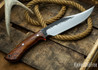 [Reserved] Lon Humphrey Knives: Gunfighter Bowie - Desert Ironwood - Orange Liners - 112201 (B.G.)