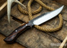 Lon Humphrey Knives: Gunfighter Bowie - Desert Ironwood - Black Liners - 112374