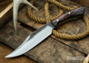 Lon Humphrey Knives: Gunfighter Bowie - Desert Ironwood - Lime Green Liners - 112381