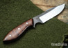 Carter Cutlery: #2480 Muteki Harpoon Perfect Neck Knife - Mahogany - Black Liners