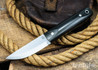 L.T. Wright Knives: Pronghorn 3V - Scandi - Black Micarta - Polished