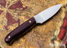 L.T. Wright Knives: Patriot - Double Red Micarta- Flat Ground