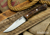 Lon Humphrey Knives: Minuteman 3V - Dark Curly Maple - Lime Liners - 050437