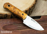Helle Mandra - Les Stroud Design - 2.7" Compact Survival Knife - Curly Birch 15