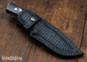 Alan Warren Custom Knives: #2372 Combat Hunter - African Blackwood