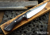 Lon Humphrey Knives: Monitor - 52100 - Desert Ironwood - Orange Liners - 072073