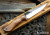 Lon Humphrey Knives: Monitor - 52100 - Tasmanian Blackwood - Orange Liners - 072109