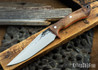 Lon Humphrey Knives: Monitor - 52100 - Tasmanian Blackwood - Orange Liners - 072110