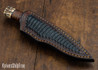 Alan Warren Custom Knives: #2362 Stag & Desert Ironwood