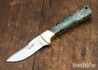 Alan Warren Custom Knives: Humpback Hunter - Maple Burl - Ironwood Pins