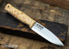 Casstrom: Lars Falt Bushcraft Knife - Sleipner Tool Steel - Curly Birch