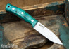 Casstrom: No.10 Swedish Forest Knife - Blue Curly Birch - 092319