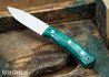 Casstrom: No.10 Swedish Forest Knife - Blue Curly Birch - 092320