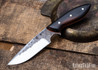 Carter Cutlery: Muteki #3165 Perfect Neck Knife - Desert Ironwood - Orange Liners