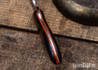 Carter Cutlery: Muteki #3166 Perfect Neck Knife - Desert Ironwood - Orange Liners