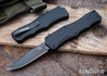 Hogue Knives: Exploit OTF Automatic - CPM-S30V - Black PVD Finish - Matte Black Aluminum - Tritium Infused Trigger