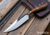 Lon Humphrey Knives: Hickok - Forged 52100 - Desert Ironwood - Lime Green Liners - 120288