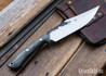 Lon Humphrey Knives: Hickok - Forged 52100 - Black Storm Maple - Purple Liners - 120333