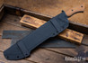 Dark Timber Knives: Devil's Horn - 80CrV2 - Camo Micarta/Dark Black Ash Burl - White Liners - Satin Finish