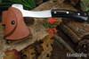 Bark River Knives: Hunter's Ax - Black & Green Linen Micarta - Black Liners