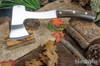 Bark River Knives: Hunter's Ax - OD Green Burlap Micarta - White Liners