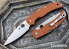 Spyderco: Native Chief Sprint Run - Burnt Orange G-10 - REX 45 - C244GPBORE