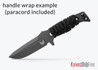 375BK-1 Adamas Fixed Blade - CPM CruWear - Cobalt Black Cerakote